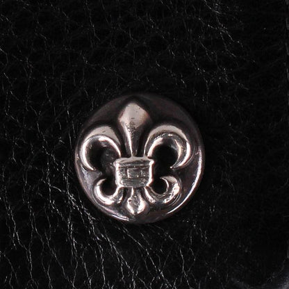 Chrome Hearts 1-Zip BS Fleur Leather Wallet Size ONE SIZE