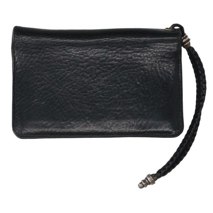 Chrome Hearts 2-Zip Strap Cross Leather Wallet Size ONE SIZE