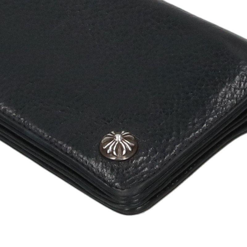 Chrome Hearts 2-Zip Strap Cross Leather Wallet Size ONE SIZE