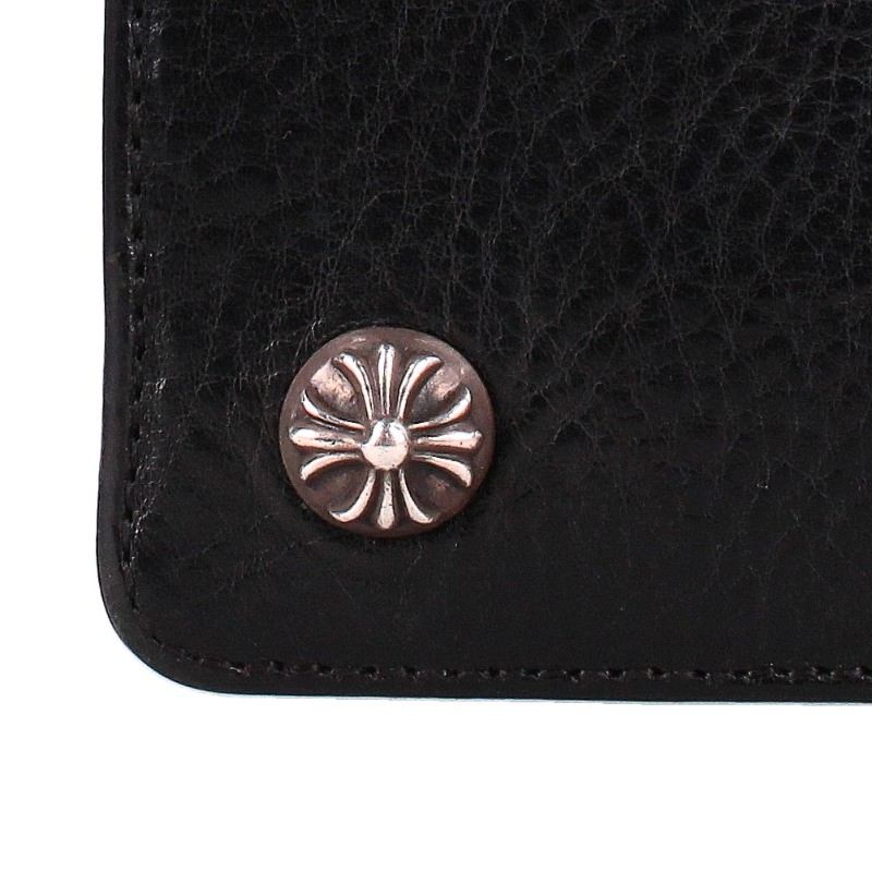 Chrome Hearts 2-Zip Strap Cross Leather Wallet Size ONE SIZE