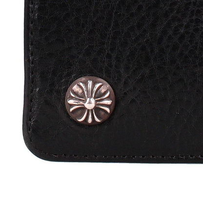 Chrome Hearts 2-Zip Strap Cross Leather Wallet Size ONE SIZE