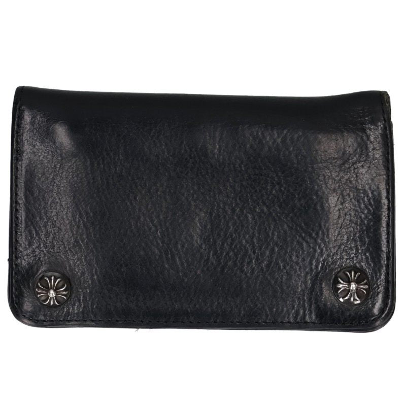 Chrome Hearts 1-Zip Cross Leather Wallet Size ONE SIZE