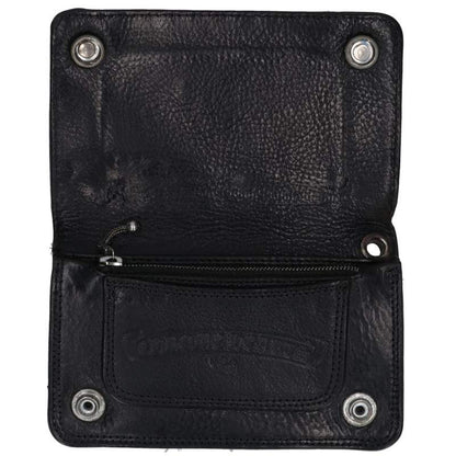 Chrome Hearts 1-Zip Cross Leather Wallet Size ONE SIZE