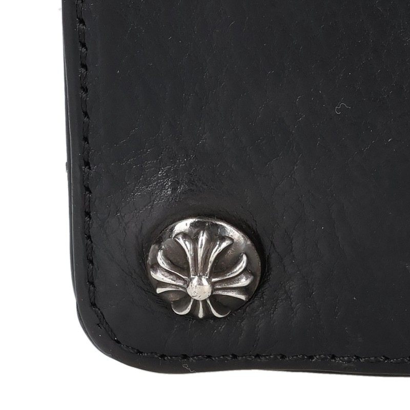 Chrome Hearts 1-Zip Cross Leather Wallet Size ONE SIZE