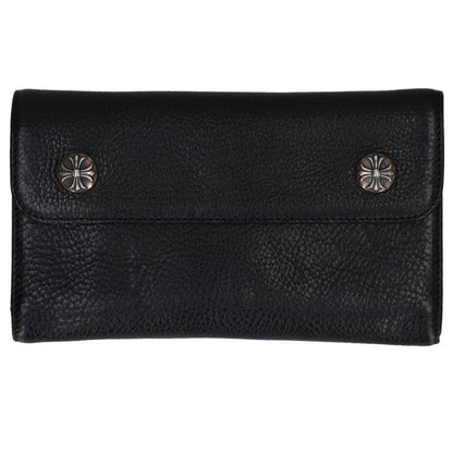 Chrome Hearts Wave Cross Ball Leather Wallet Size ONE SIZE