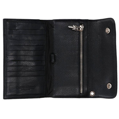 Chrome Hearts Wave Cross Ball Leather Wallet Size ONE SIZE