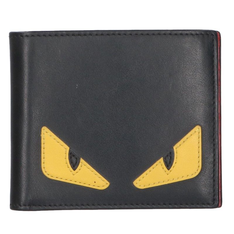 FENDI Monster Eye Bi-Fold Wallet Size ONE SIZE