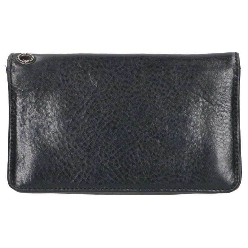 Chrome Hearts 1-Zip Cross Leather Wallet Size ONE SIZE