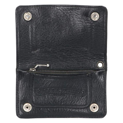 Chrome Hearts 1-Zip Cross Leather Wallet Size ONE SIZE