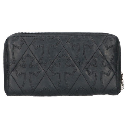 Chrome Hearts Cemetery Cross Quilted ONE SIZE Wallet Size ONE SIZE