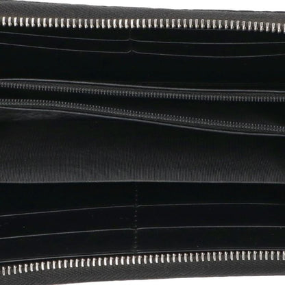 GUCCI Guccissima Zip Around Long Wallet Black Size ONE SIZE