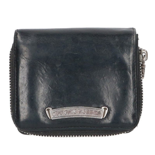 Chrome Hearts SQ Zip Bill Leather Wallet Size ONE SIZE