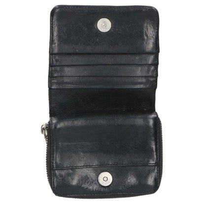 Chrome Hearts SQ Zip Bill Leather Wallet Size ONE SIZE