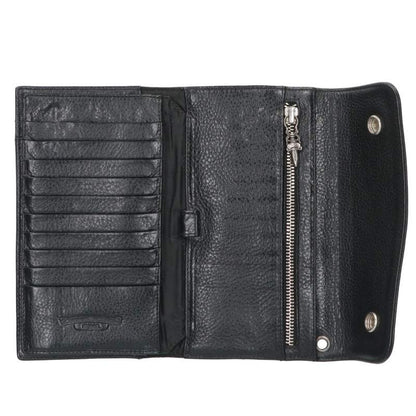 Chrome Hearts WAVE Cross Ball Leather Wallet Size ONE SIZE