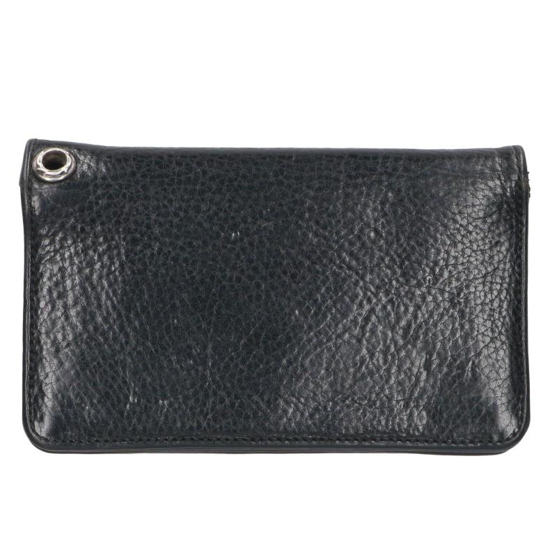 Chrome Hearts 1ZIP Cross Patch Leather Wallet Size ONE SIZE