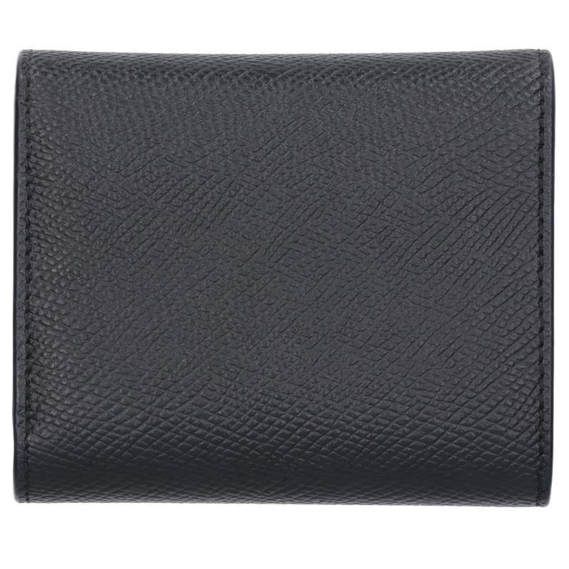 CELINE Black Small Trifold Compact Wallet Size ONE SIZE