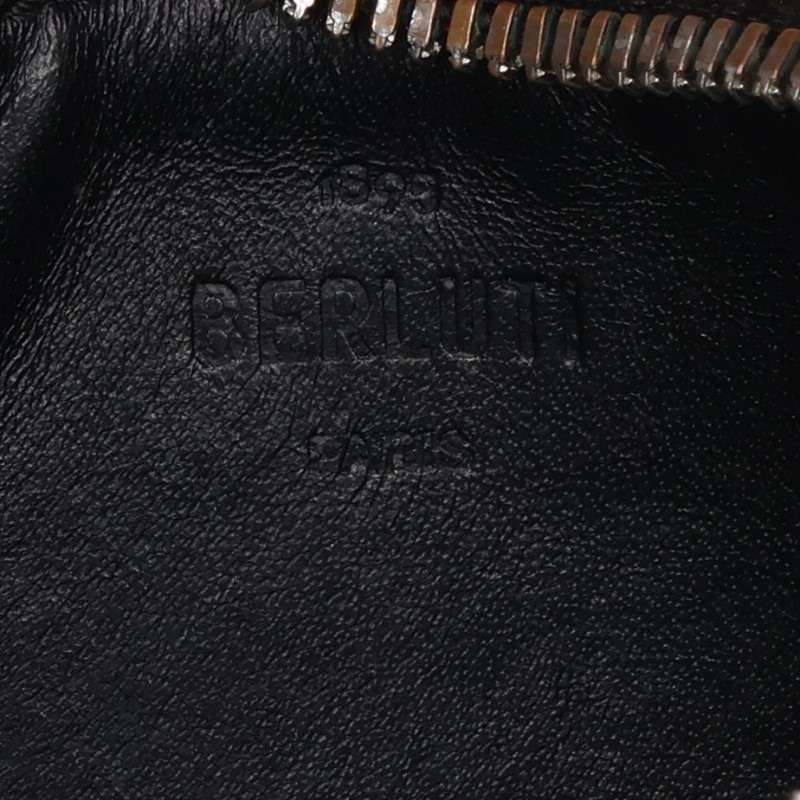 Berluti Green Core Maxi Zip Card Holder Wallet Size ONE SIZE