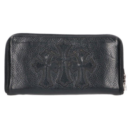 Chrome Hearts REC F ZIP 3 Cross Leather Wallet Size ONE SIZE