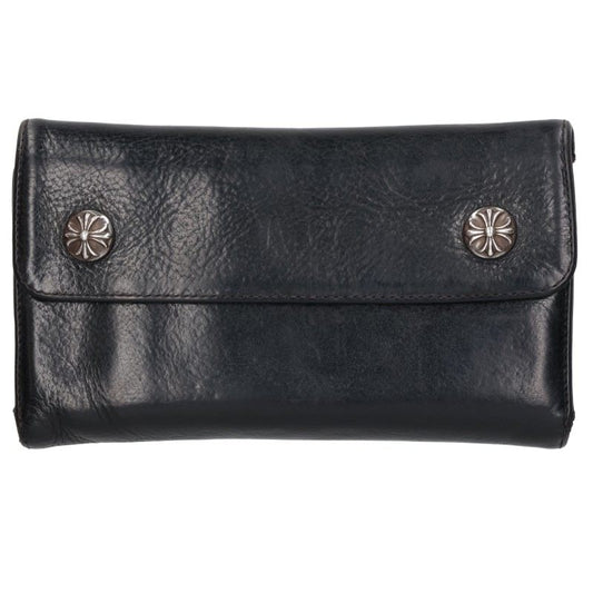Chrome Hearts Wave Cross Ball Wallet Black Size ONE Multi