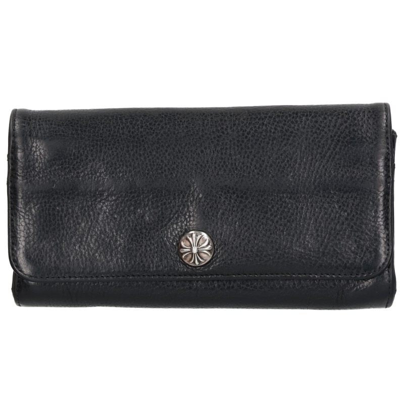 Chrome Hearts JUDY Cross Button Leather Wallet Size ONE SIZE