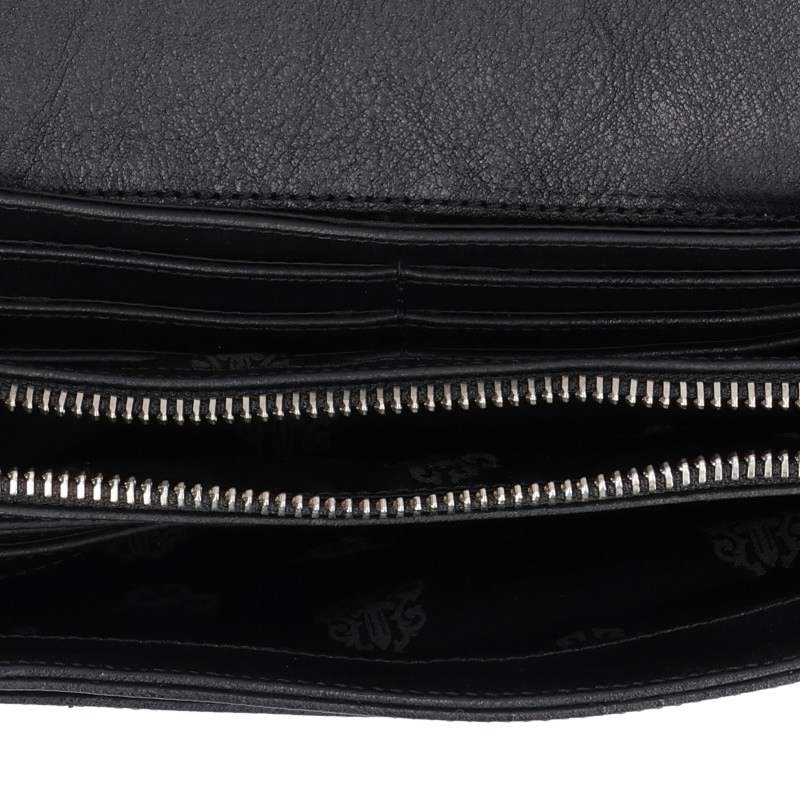 Chrome Hearts JUDY Cross Button Leather Wallet Size Multi