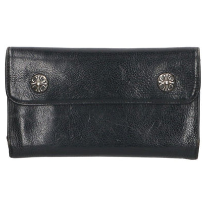 Chrome Hearts Wave Cross Ball Leather Wallet Size ONE SIZE
