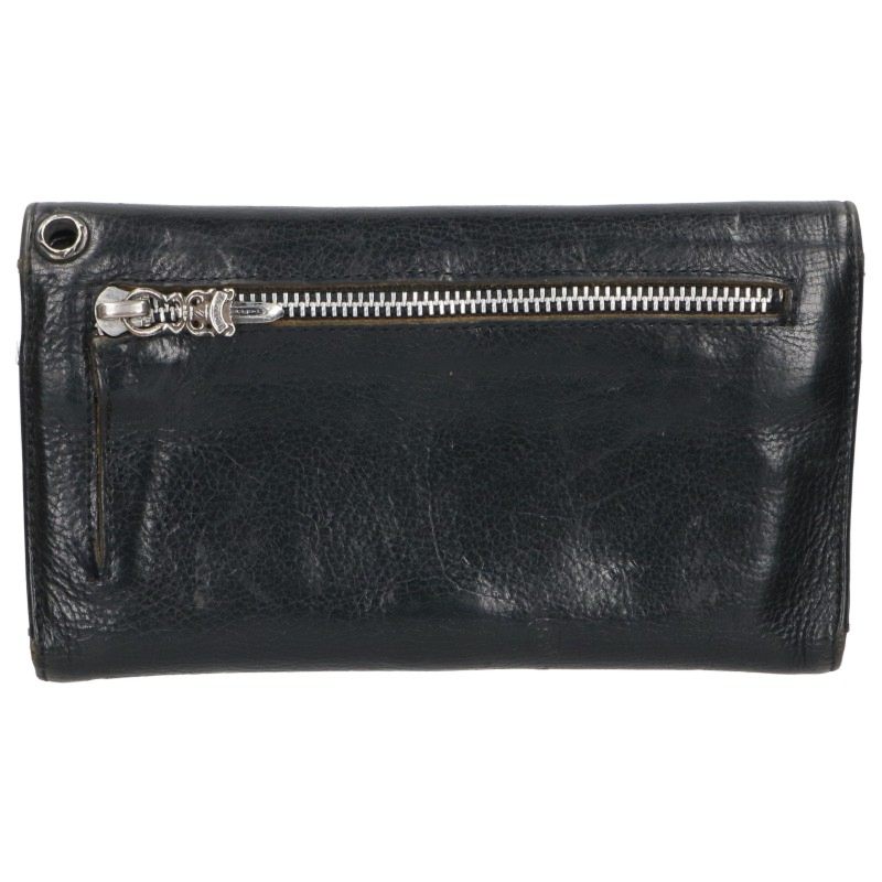 Chrome Hearts Wave Cross Ball Leather Wallet Size ONE SIZE