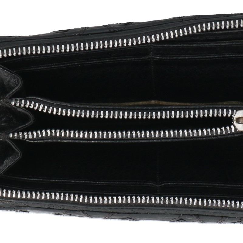 Chrome Hearts Quilted Wallet Black/Silver Size ONE SIZE