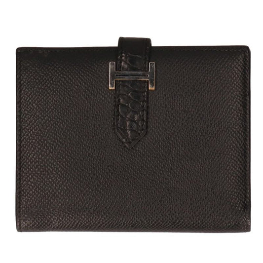 HERMES Bearn Compact Touch Leather Wallet Size ONE SIZE