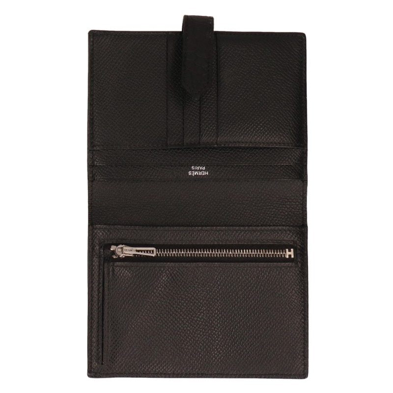 HERMES Bearn Compact Touch Leather Wallet