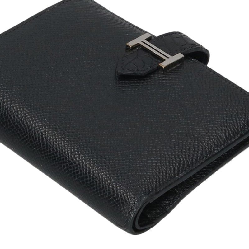 HERMES Bearn Compact Touch Leather Wallet