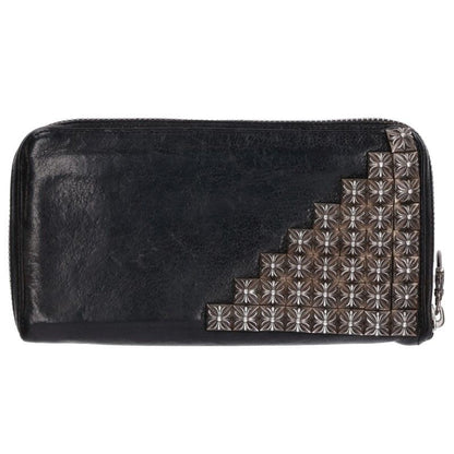 Chrome Hearts REC F ZIP Pyramid Leather Wallet Size ONE SIZE
