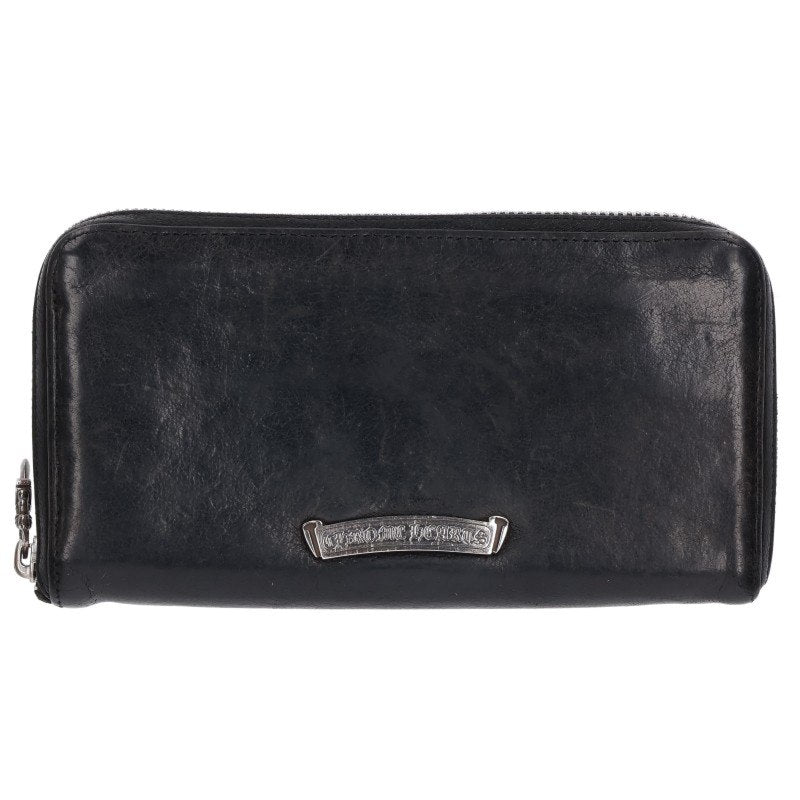 Chrome Hearts REC F ZIP Pyramid Leather Wallet Size ONE SIZE