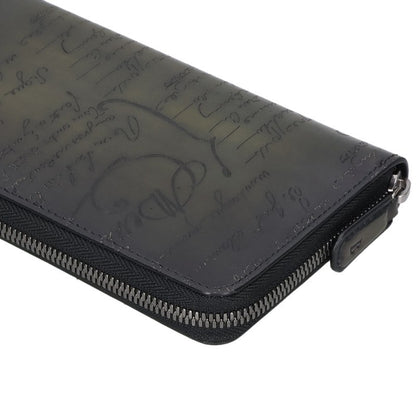 Berluti Patina Calligraphy Khaki Wallet