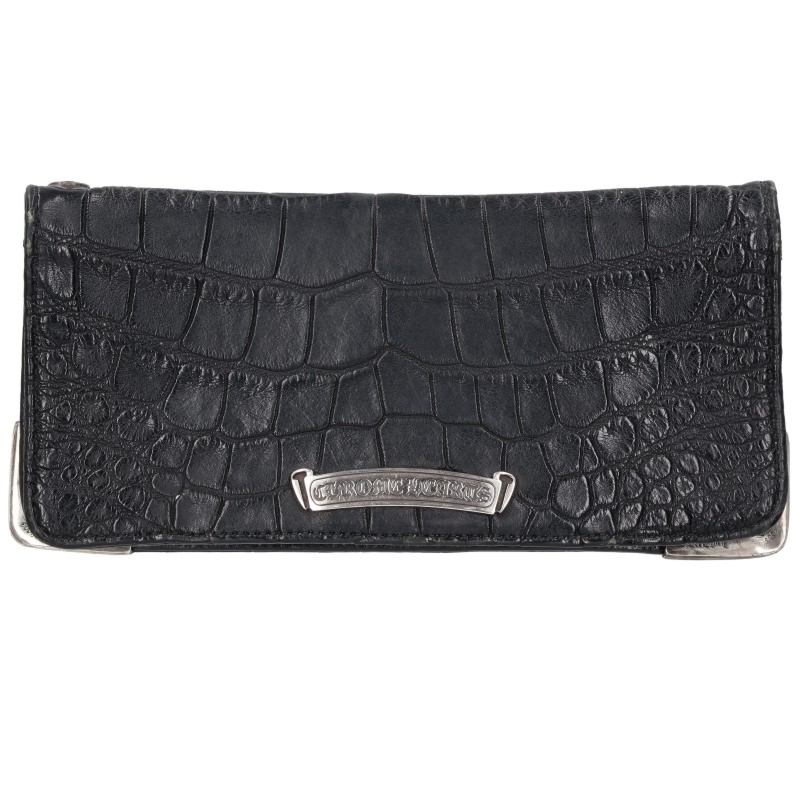 Chrome Hearts Single Fold Leather Wallet Size ONE SIZE