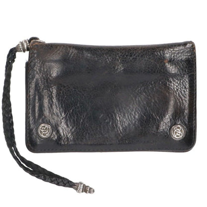 Chrome Hearts 2ZIP Strap Floral Leather Wallet Size ONE SIZE