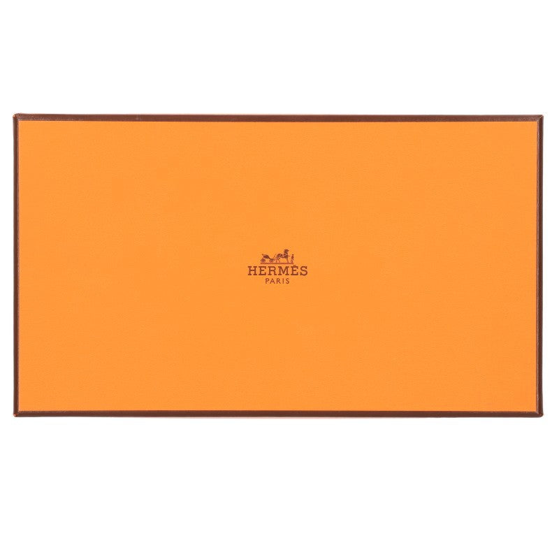 HERMES Azap Long Silk-in Leather Wallet Black Size ONE SIZE