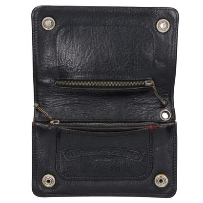 Chrome Hearts 2ZIP Cross Ball Leather Wallet Size ONE SIZE