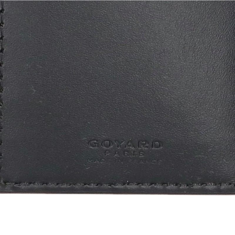 GOYARD Black Saint Gabriel PVC Coated Leather Wallet