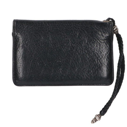 Chrome Hearts 2ZIP STRAP Cross Ball Leather Wallet