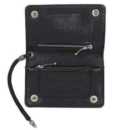 Chrome Hearts 2ZIP STRAP Cross Ball Leather Wallet