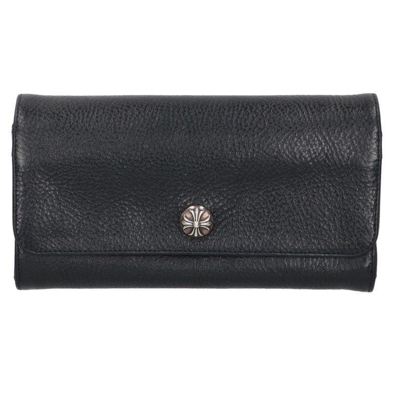 Chrome Hearts JUDY Cross Button Leather Wallet