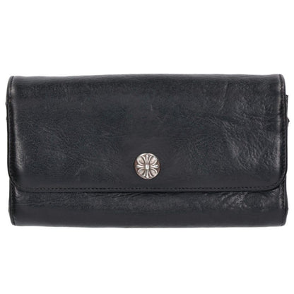Chrome Hearts Judy Cross Button Leather Wallet