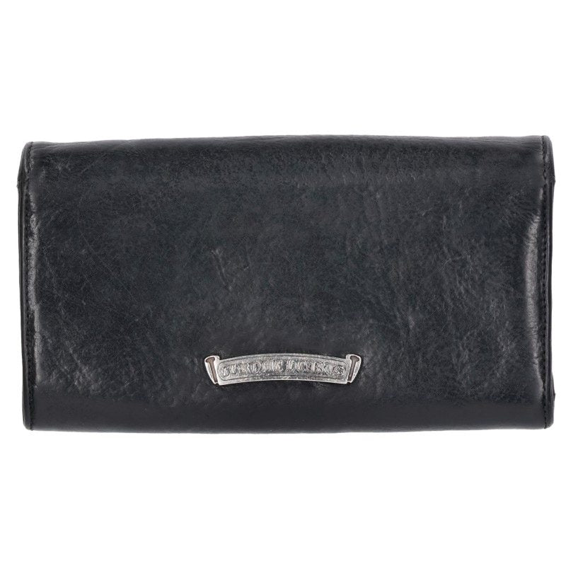 Chrome Hearts Judy Cross Button Leather Wallet