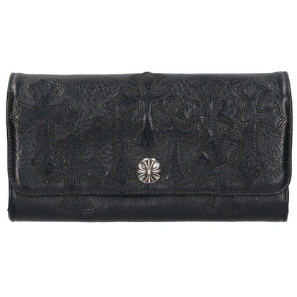 Chrome Hearts Judy Cross Patch Cross Ball Leather Wallet