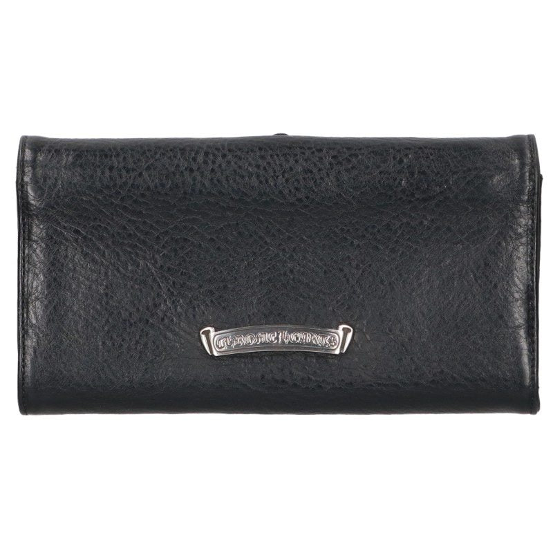Chrome Hearts Judy Cross Patch Cross Ball Leather Wallet