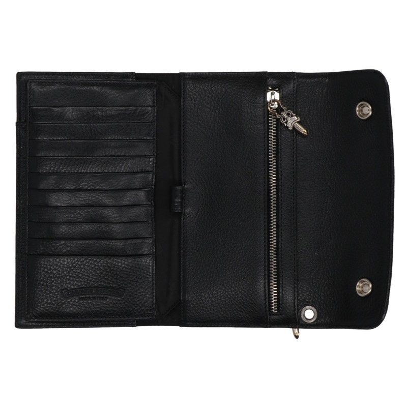 Chrome Hearts WAVE CROSS BALL Cross Ball Button Wallet Multi