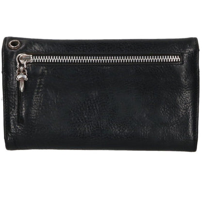 Chrome Hearts WAVE Cross Ball Leather Wallet