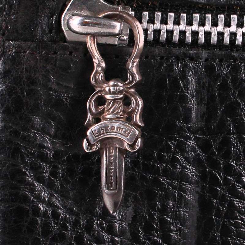 Chrome Hearts WAVE Cross Ball Leather Wallet