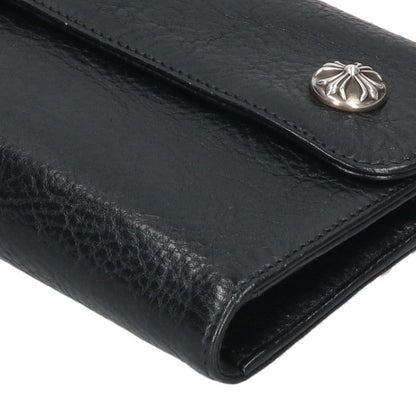 Chrome Hearts Wave Cross Ball Leather Wallet